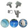 Pool Pump Hose Holder Nozzle Hose Holder Above Ground Swimming Pools Complete Installation Kit High-Quality Plastic Materials