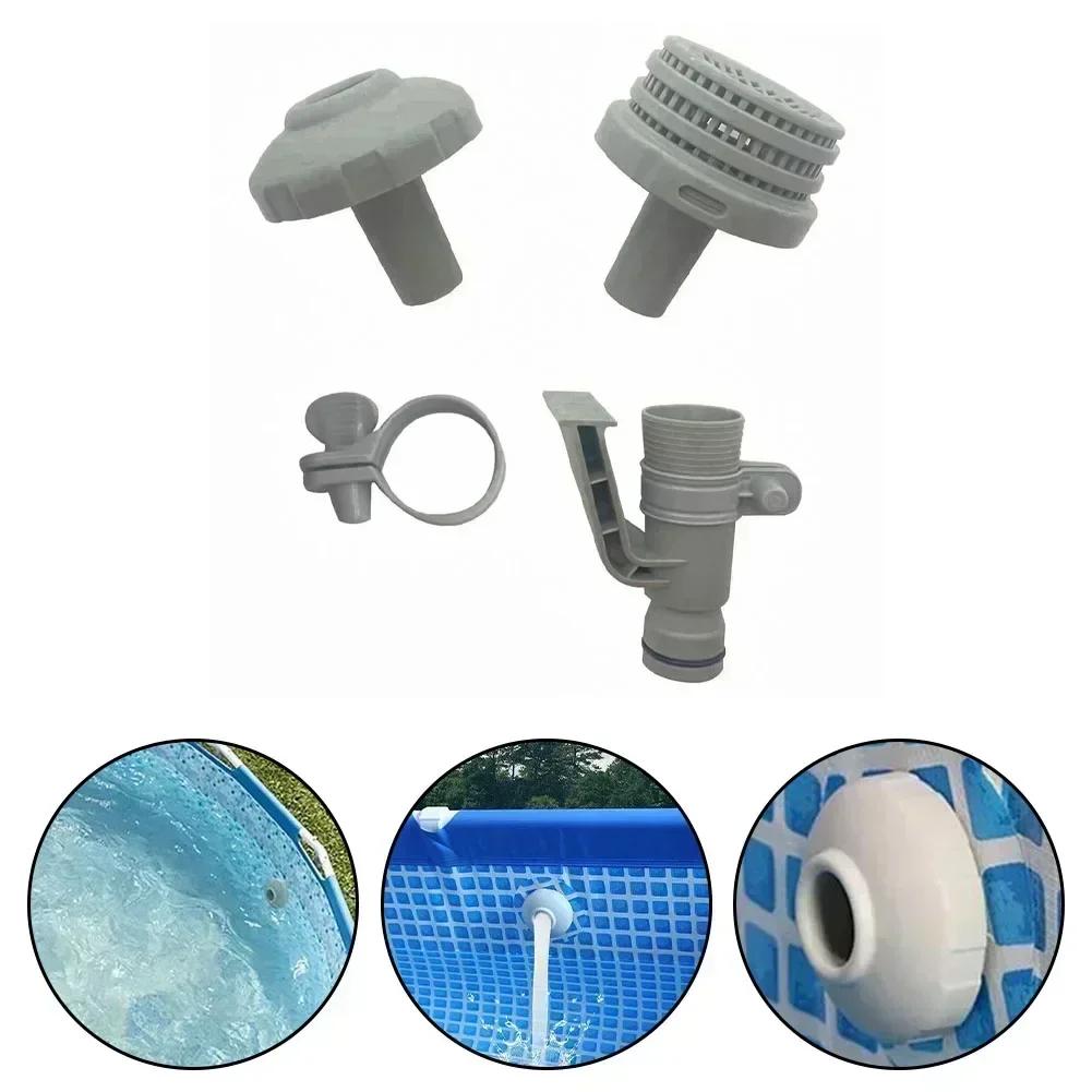 Pool Pump Hose Holder Nozzle Hose Holder Above Ground Swimming Pools Complete Installation Kit High-Quality Plastic Materials