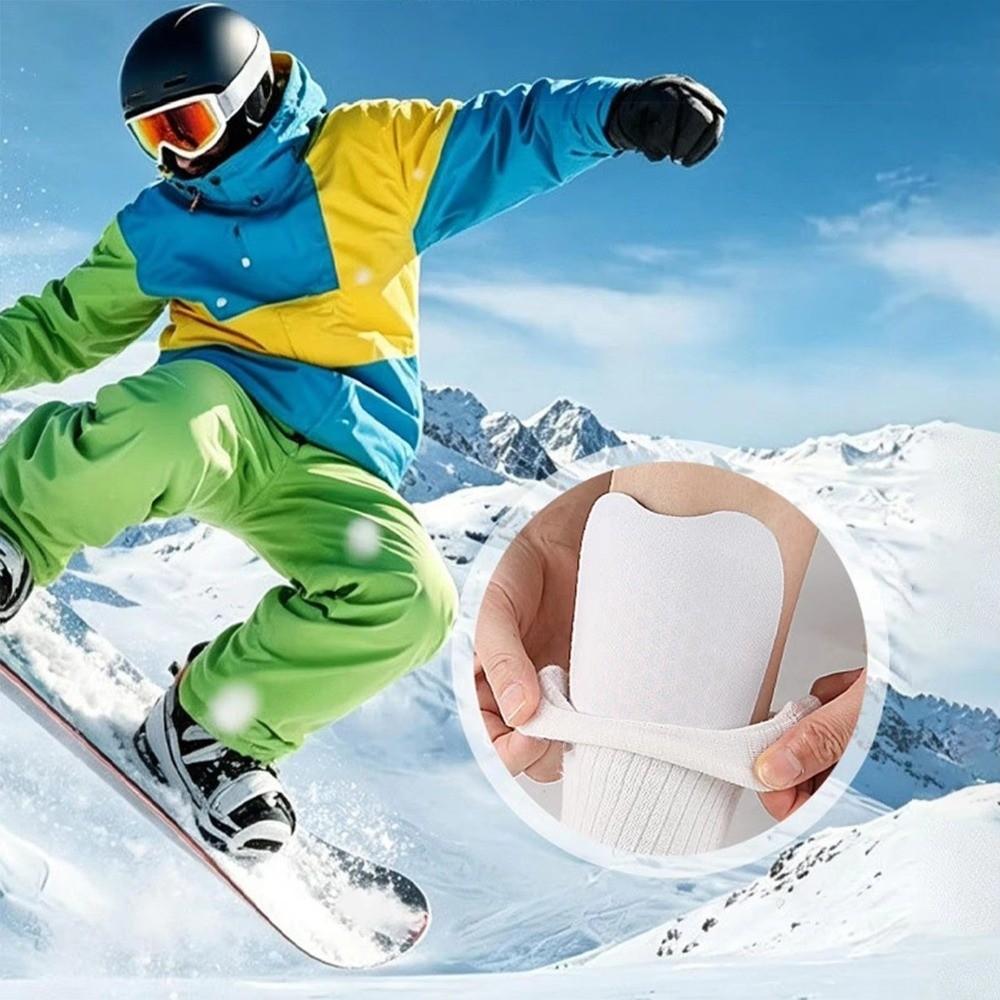 Shock Absorbing Ski Shin Guards Self-Sticking Tibia Protector Pads Gel Shin Guards Skating