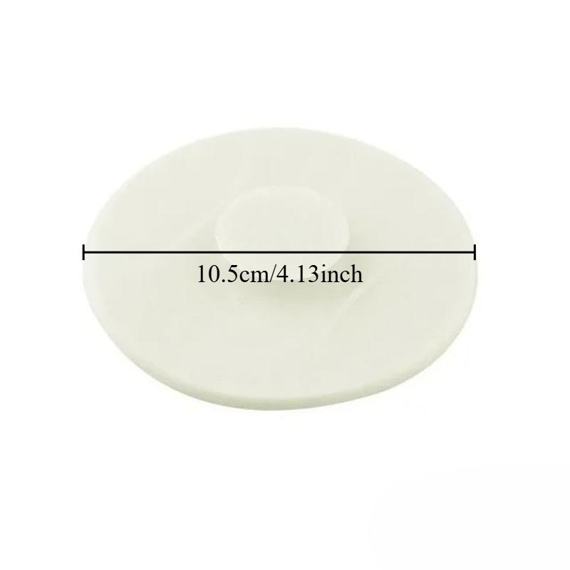 5pcs Silicone With Suction Bathtub Stopper Washbasin Plug Tub Overflow Drain Cover Shower Drain Flat Suction Cover Hair Catcher