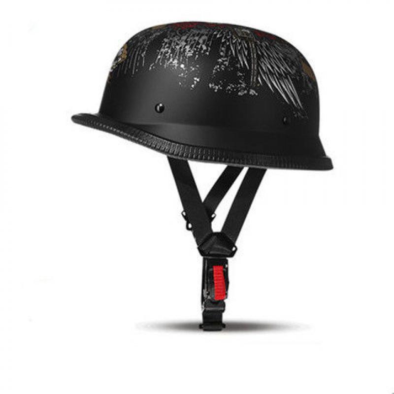 New Vintage Helmet Male and Female Couple Helmet German Locomotive Cruising Harley Half Helmet Personalized Bike Locomotive Hard Hat