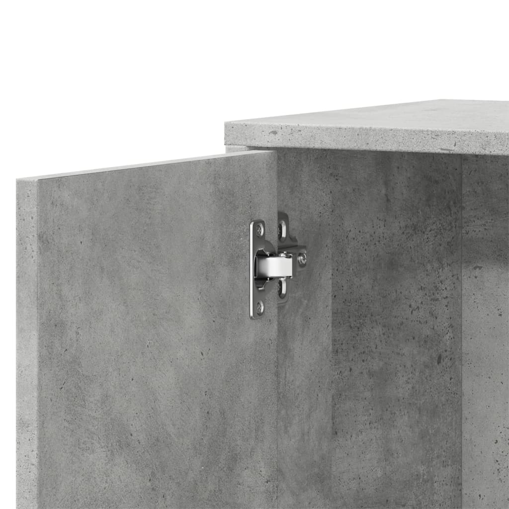 Vidaxl Szafka, Szarość Betonu, 60X31X70 Cm, Materiał Drewnopochodny