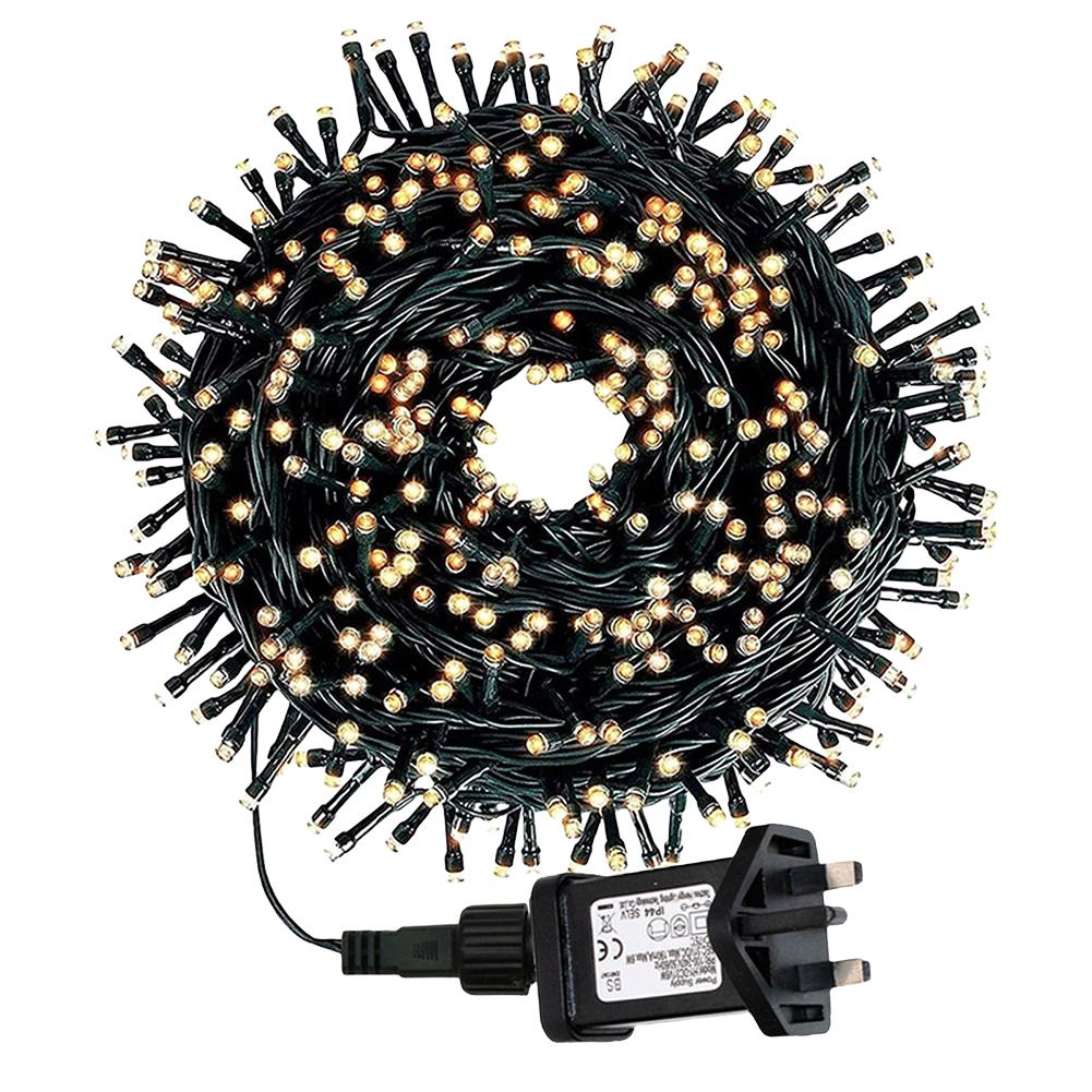 13-метровая светодиодная гирлянда Рождественская декоративная лампа IP67 Водонепроницаемая декоративная гирлянда Праздничная уличная лампа Гирлянда для вечеринки по случаю дня рождения