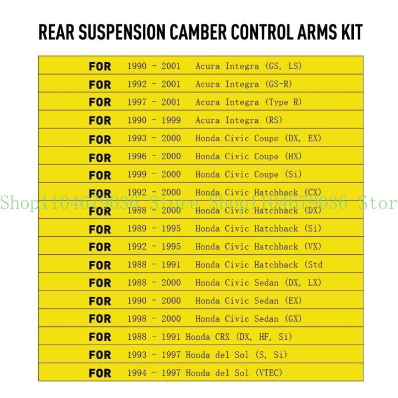 652F EK/EG Aluminium Car Rear Cambers Kits Lower Control Arm Cambers Arm