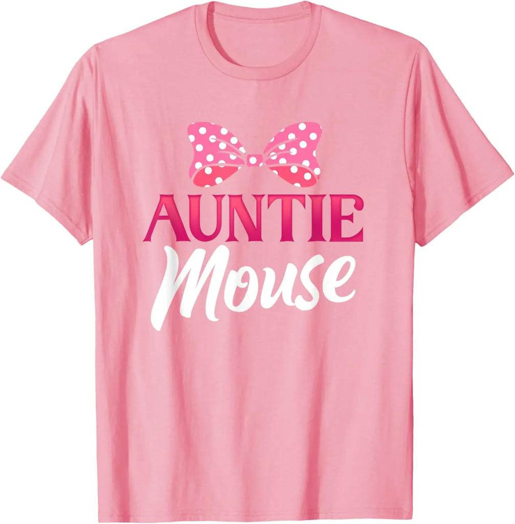Cute Auntie Mouse | Niece Nephew | Aunt Fashion Casual T-Shirt S-4XL Four Seasons Unisex