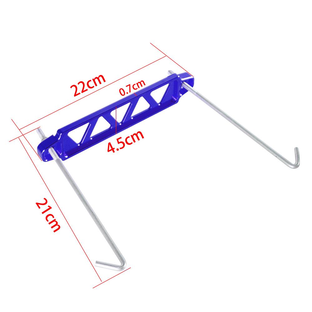 

New Black Aluminum Car Battery Fixing Bracket Retaining Clamp Tie Down Holder Rods