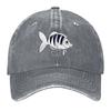 New Creepy Fish Baseball Cap Christmas Hat Fashion Beach Hat Beach Custom Cap Women Hats Unisexs