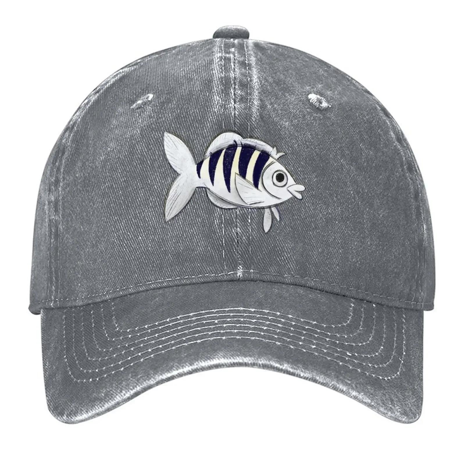 New Creepy Fish Baseball Cap Christmas Hat Fashion Beach Hat Beach Custom Cap Women Hats Unisexs