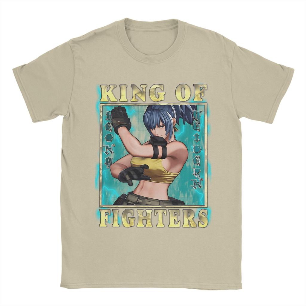 King of Fighters XV - Silent Soldier Leona Heidern T Shirt Unisex's Cotton Funny T-Shirts Crewneck Tees Short Sleeve Clothing