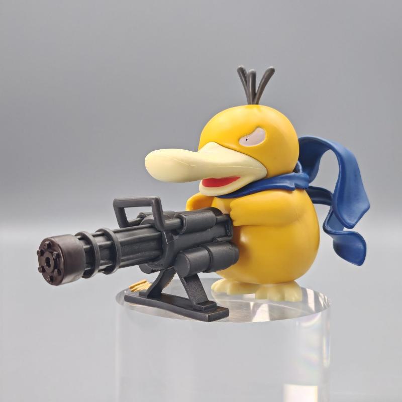 Duck Gatling Figure Toy Cute Duck Collection Creative Figurine Model Anime Peripheral Birthday Gift