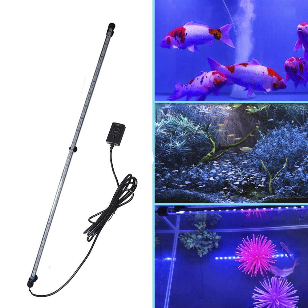 Etelux 24 LED Aquarium Light Bubbles Underwater Aquarium Lamp Aquarium Lighting Decoration Aquarium Fish Tropical Fish Oxygen Supplement Long Life