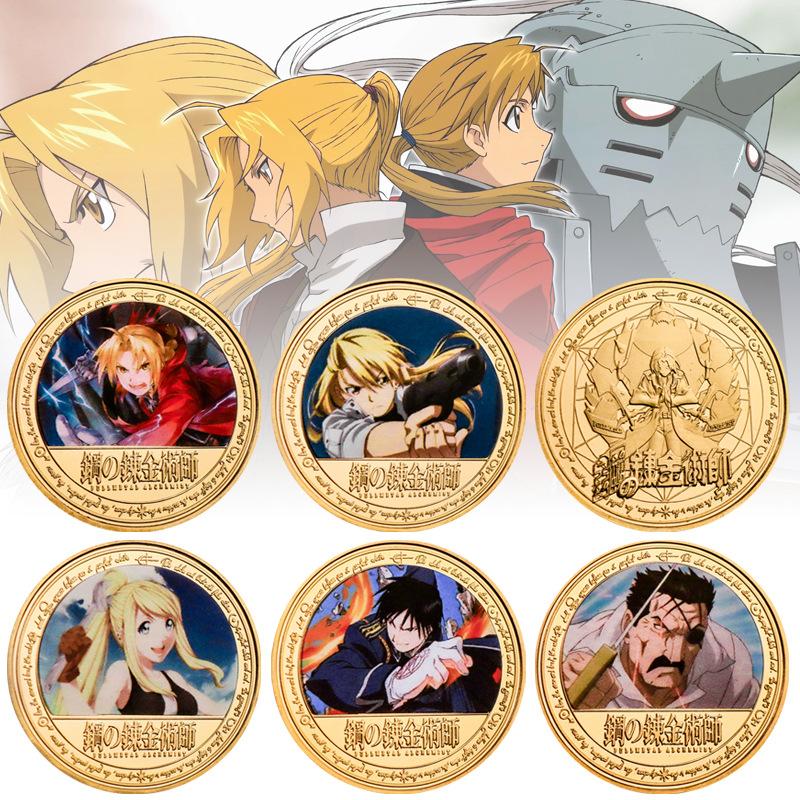 Steel Commemorative Coins, Anime Coins, Peripheral Commemorative Coins, Die Cast Metal Coins, Badges, Gifts