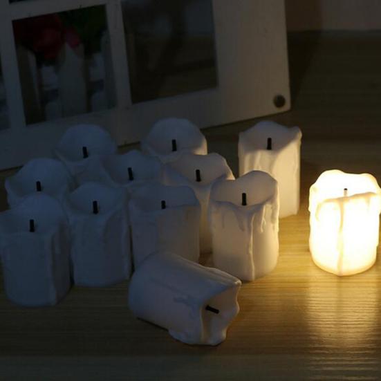 5Pcs Simulation LED Flameless Electronic Candle Table Light Party Decoration