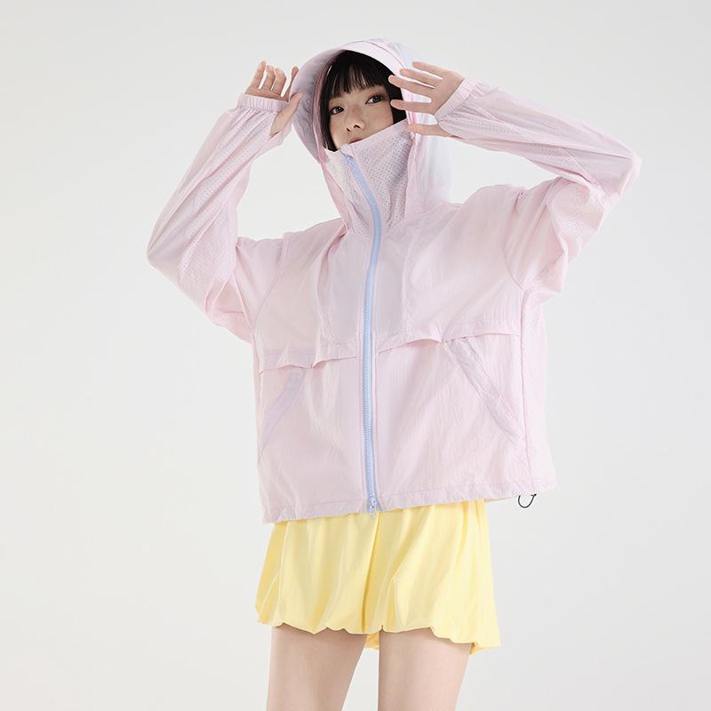 Mountain Sunscreen Clothing for Women, Small UV Protection, Light and Thin Loose and Breathable Men's Sunscreen Clothing Can Store Skin Clothing