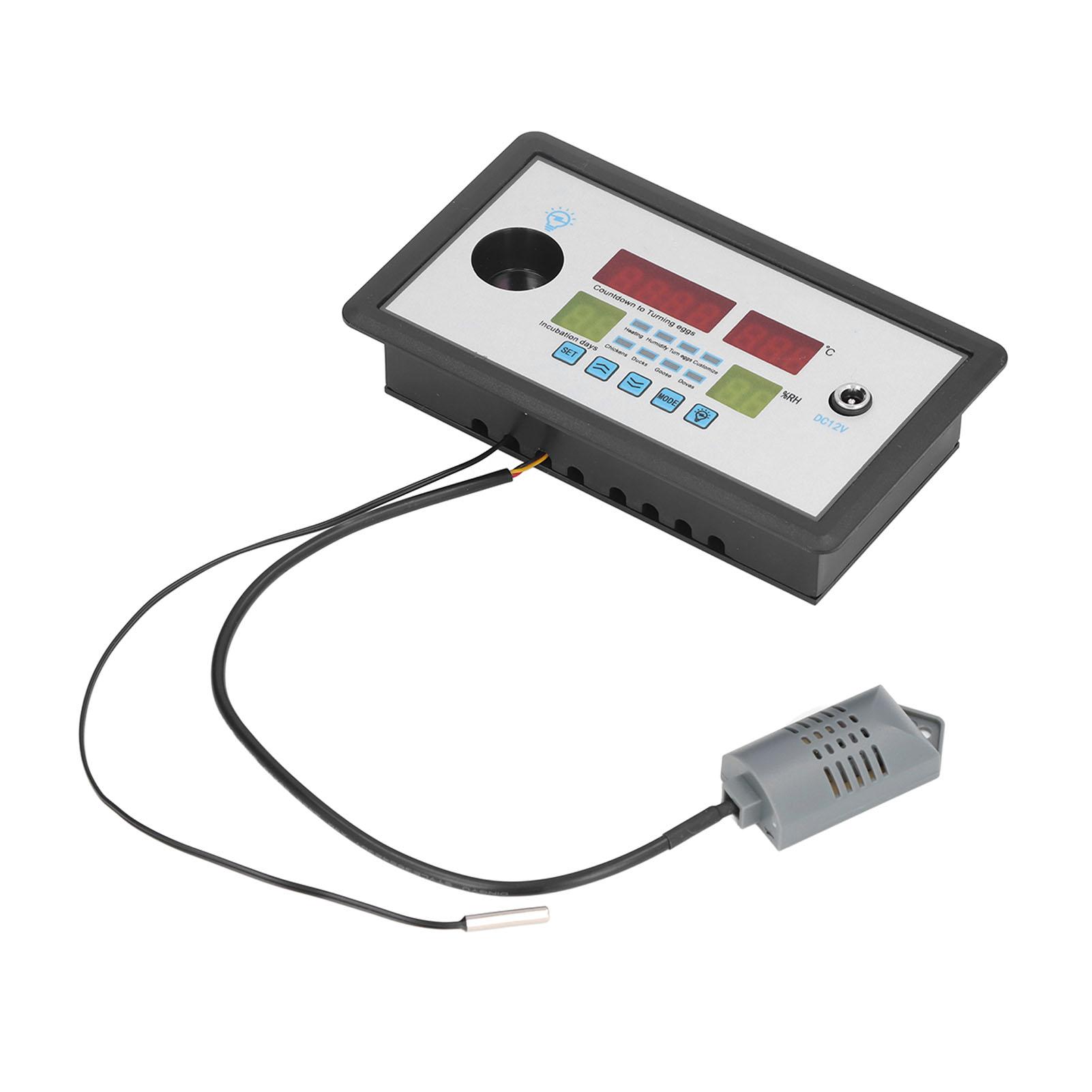 

Intelligent Incubator Thermostat Automatic Egg Incubator Controller Thermostat for Eggs Duck Eggs Goose Eggs 12V