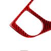 Red Carbon Fiber Gear Shift Panel Trim Cover Fit for Infiniti Q50 60 2014-19