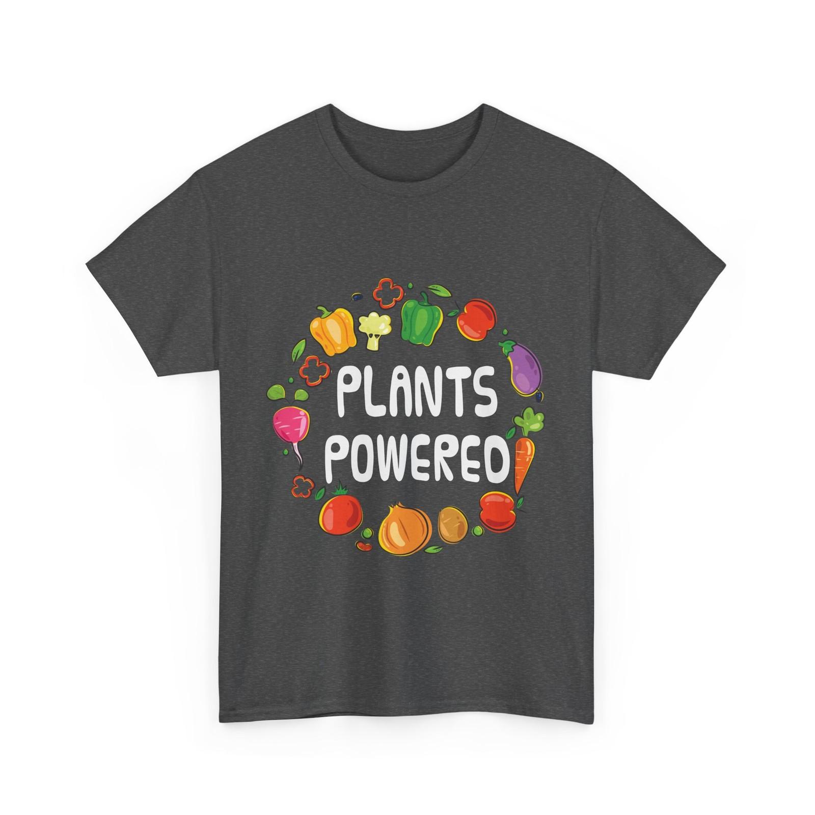 Vegetarian Shirt, Plant Powered Fruits Vegan Food Lovers Men Gifts Shirt S