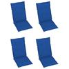 vidaXL Klappstühle, 3er-Set mit Kissen, aus massivem Akazienholz