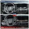 2X Car Central Console Dashboard Decor Strips Trim Cover For Chevy Silverado 22+