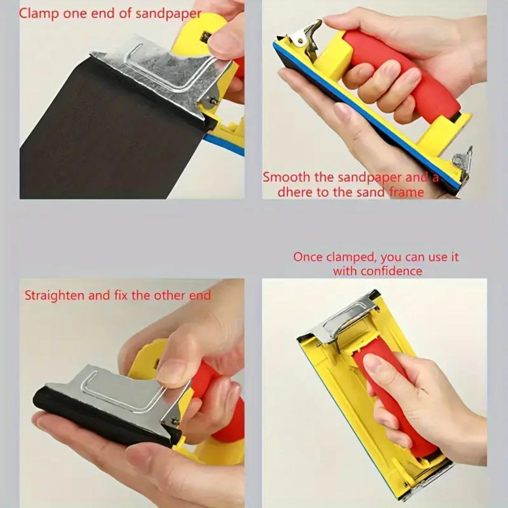 Lightweight Hand Sander Portable Polishing Sandpaper Holder Manual Sandpaper Holder  Woodwork