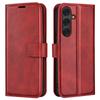 For Samsung Galaxy S25+ Stand Case Anti-Scratch Calf Texture Leather Phone Cover