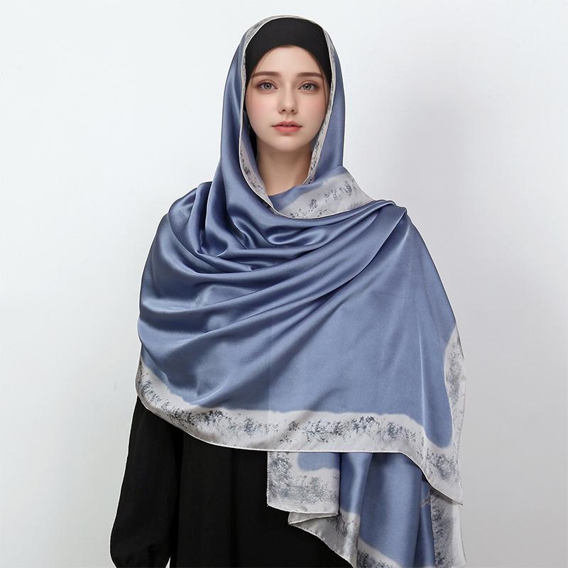 Luxurious fashion design printed silk scarf for women 180x90 cm large size shawl scarf womens headband scarf square scarf