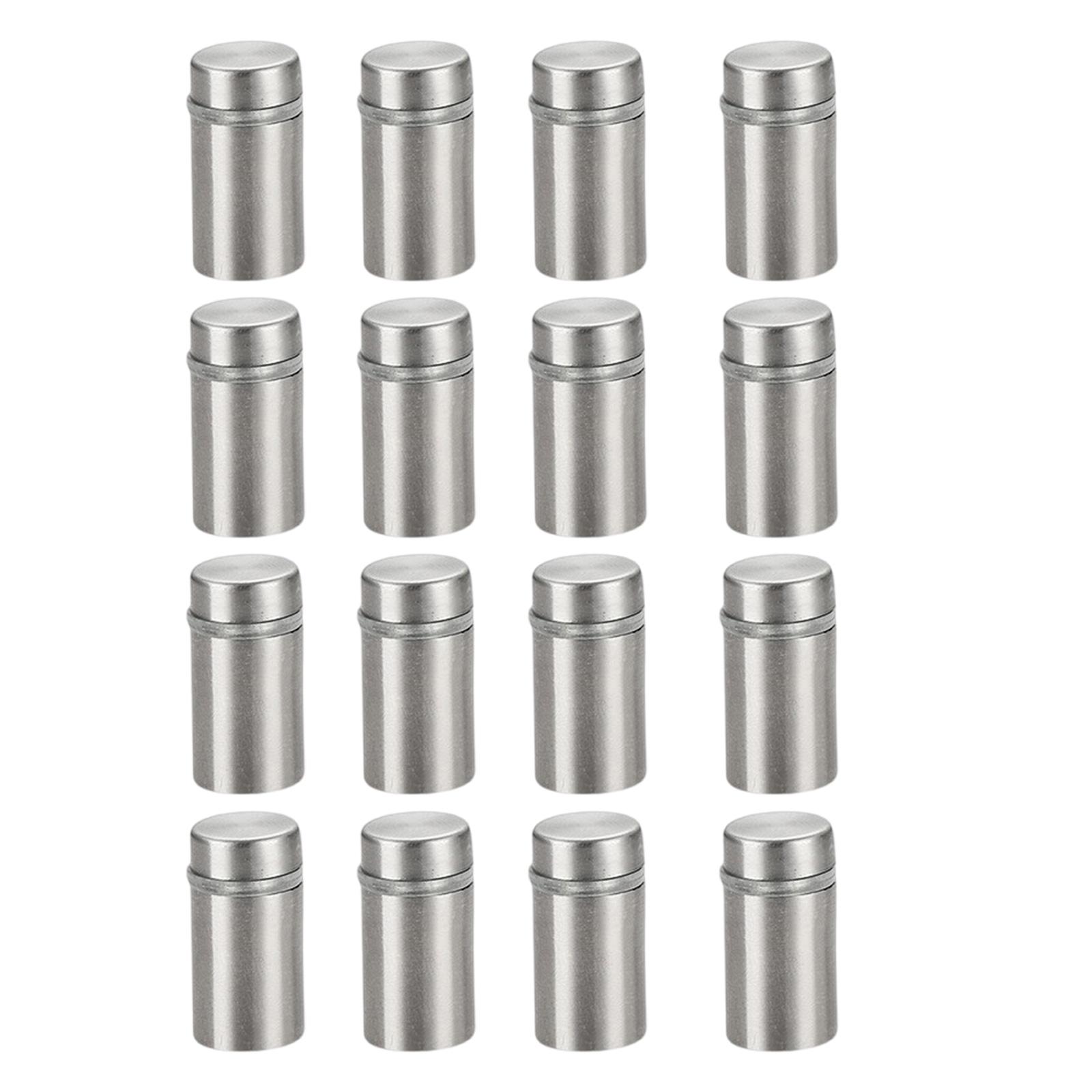 

Pack of 16 Sturdy Stainless Steel Advertising Nails Rustproof Wall Mounting Screws for Pictures Frame and Signage A