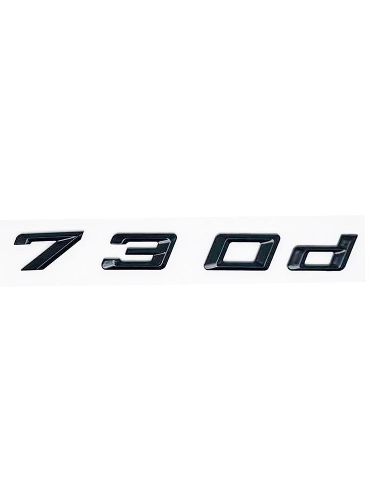 New Font Black Chrome ABS Alphanumeric Trunk Emblem for BMW 7 Series G11 G12 G70 G71 - 730d 740d 745d 750d 760d Nameplate Sticke