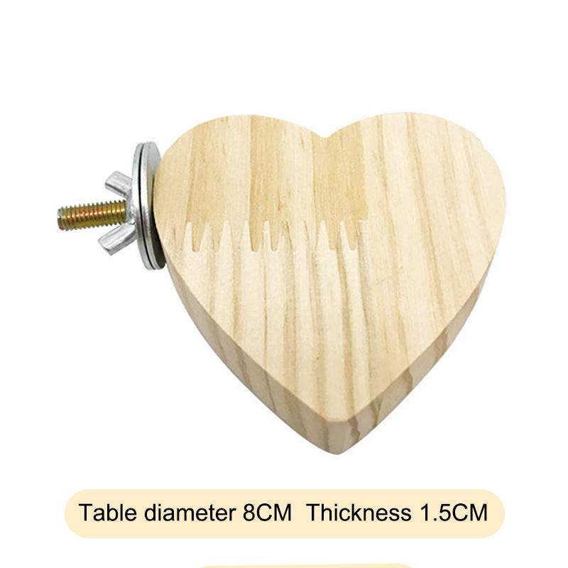 

Подставка для птиц из цельного дерева в форме цветка в форме сердца, платформа для жердочки для птиц, стойкая к запахам, для жевания, игр, принадлежностей для домашних животных