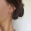 Female Retro Fashion Simple Temperament Personality Cross Ring Earrings