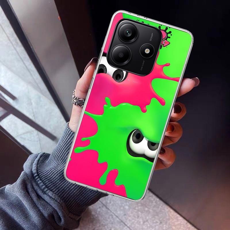 Game S-Splatoons Phone Case For Xiaomi Redmi Note 15 14 14S 13 12S 12 Pro Plus 11S 11 10S 10 4G Cover 11E 11T 5G Print Fundas Re
