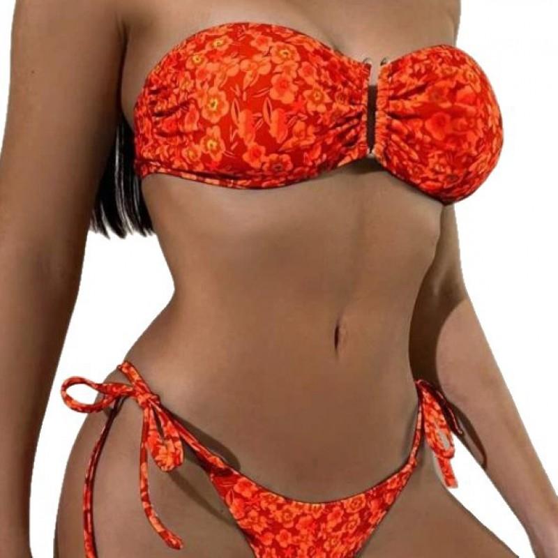 Womens Sexy Bikini Set With Push-Up Padded Top High-Waisted Bottom Swimwear Beach Vacation Pool Swimming
