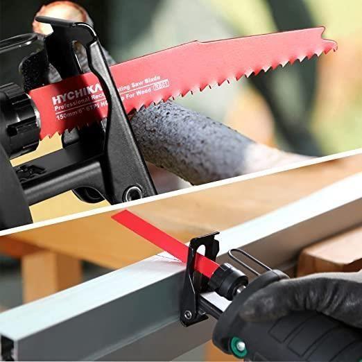 Lames de Scie Sabre, HYCHIKA Lame de Scie 32 PCS Pour La Coupe de Bois et de Métal