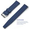 18mm 20mm 22mm Tropical Rubber Strap for DW Samsung Amazfit Replacement Silicone Wristband Bracelet for Huawei Watch GT 4 41mm