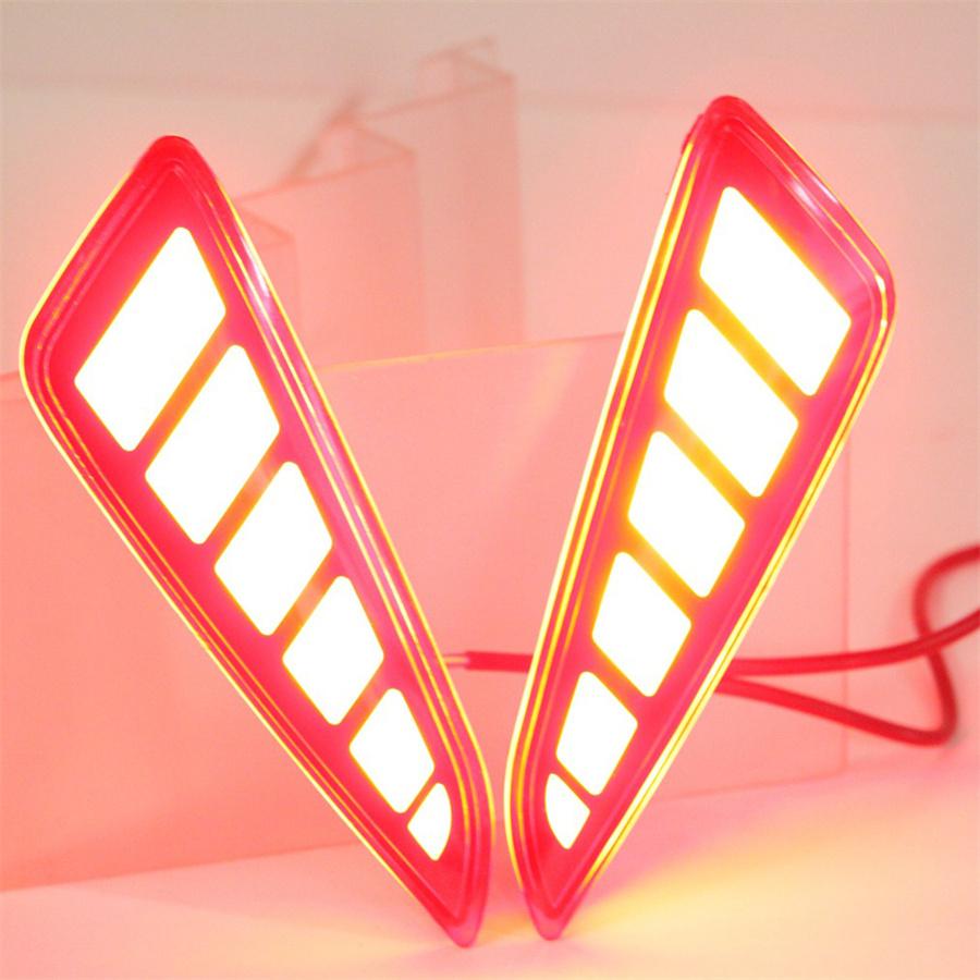 For 2016-2020 Toyota C-HR CHR LED Rear Fog Lights Tail Bumper Brake Light 3Pcs