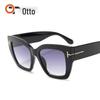 Unisex Large Frame T-Decoration Sunglasses 5634 - Slimming and Stylish European & American Design