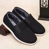 Autumn and winter old Beijing cloth shoes piled and thickened cotton shoes men's work driving warm middle-aged non-slip men's shoes