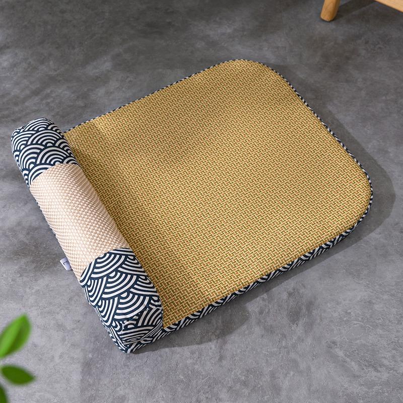 

Летний коврик Cool Nest для кошек, универсальное гнездо на все времена, можно разбирать и мыть, собачья будка, дышащий коврик из ротанга, кровать для кошек, спальный коврик L 55*65