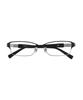 Zoff Square Eyeglasses STANDARD SPRING METAL Prescription Eyeglasses with Adjustable Fashion Dtk (Black (Matte)) Glasses, Lenses, Glasses,