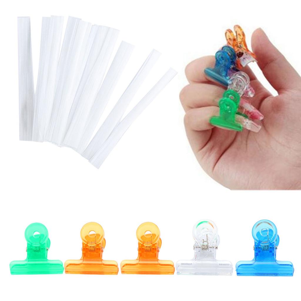 10pcs Nail Extension glass Manicure Extend Form Acrylic Tips 5pcs Nail Art Clamps