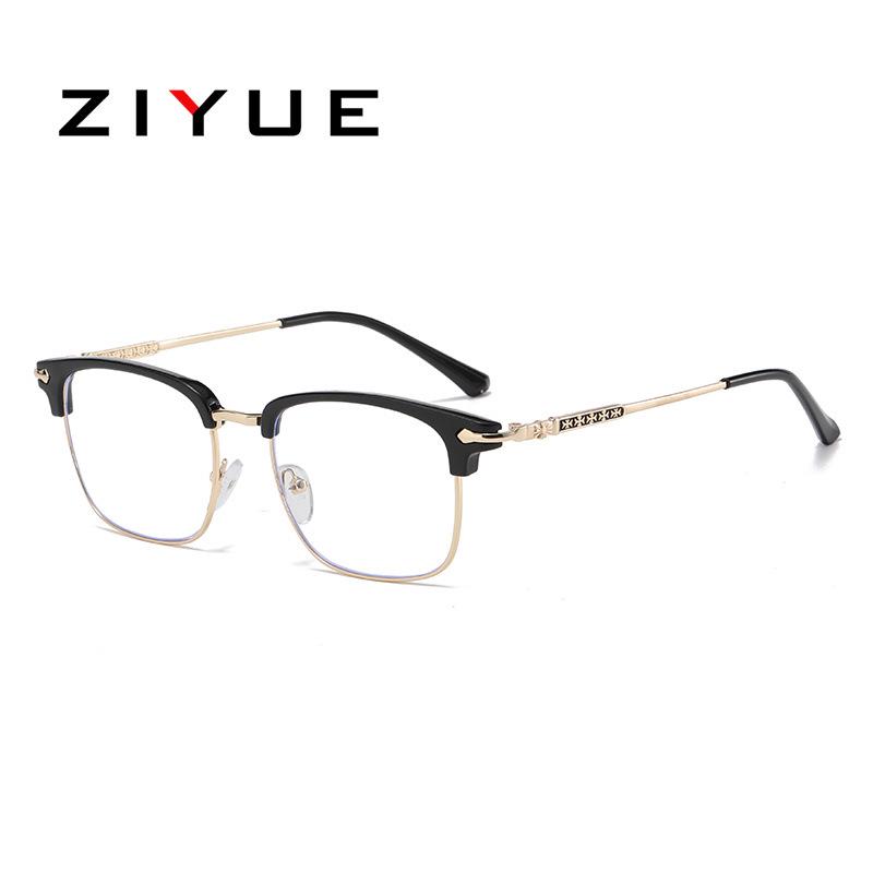 2025 Vintage TR90 Metal Anti-Blue Light Eyeglass Frames - Compatible with Prescription or Non-Prescription Lenses