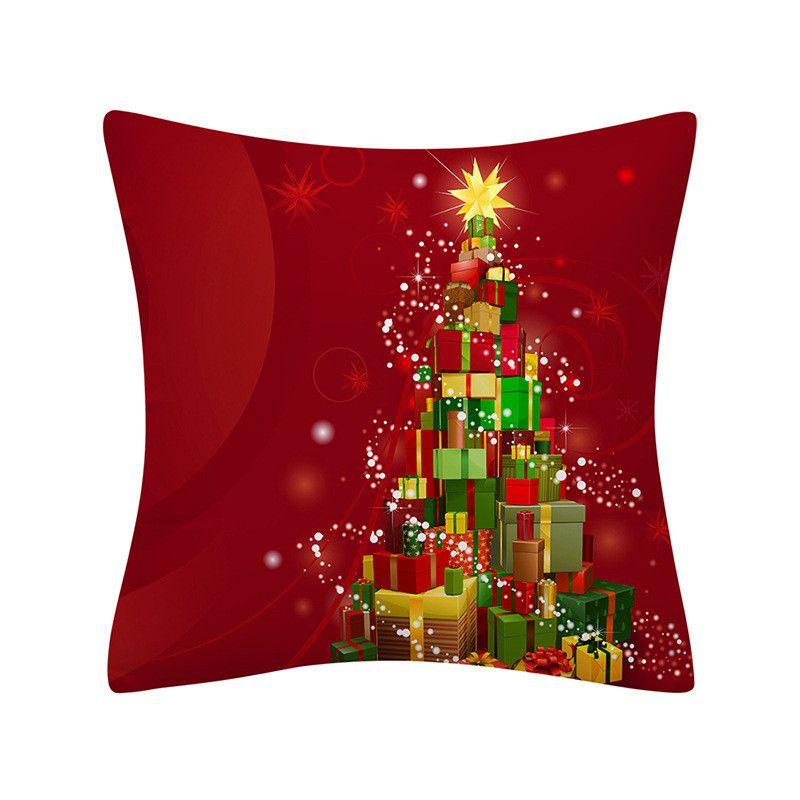 Vibrant Christmas Themed Decorative Cushion Cover For Festive Home Decor 18x18