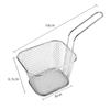1200ML French Fries Fryer with Strainer Basket Multipurpose Fries Fryer 304 Stainless Steel Kitchen Cooking Tools