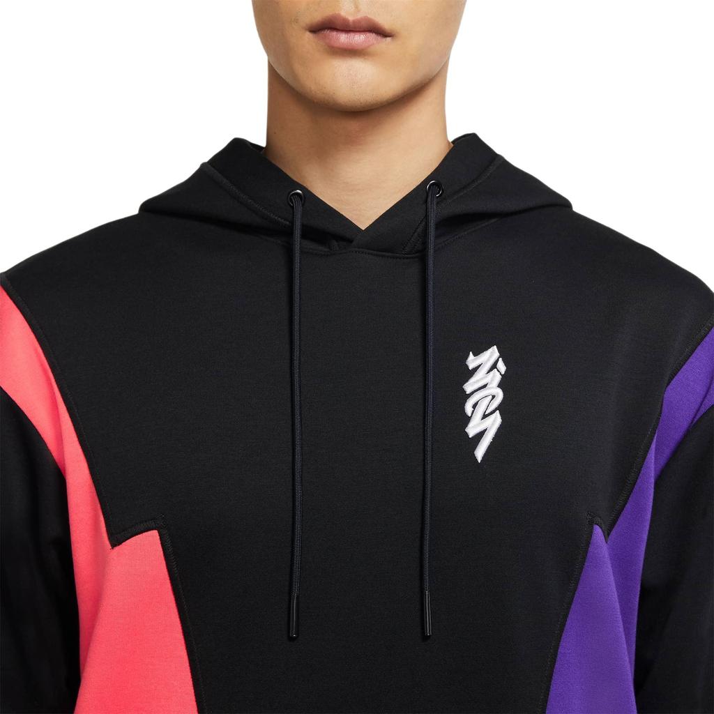 Jordan Pánská mikina s kapucí Dri-FIT Zion s potiskem, pletená, rychleschnoucí, černá DH0583-011