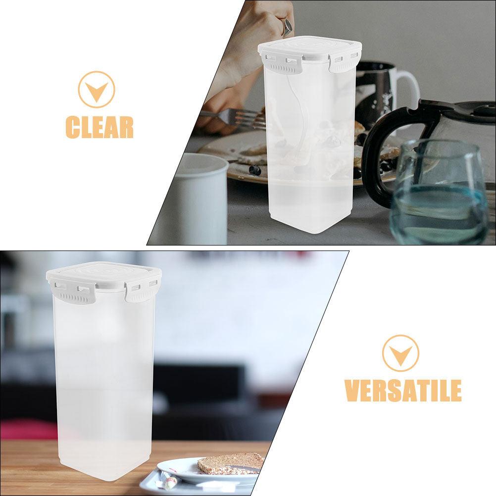 Clear Reusable Sealed Yogurt Storage Box Compact Airtight Kitchen Container for Yogurt Bread Snacks Grains Tea Coffee Beans Dry