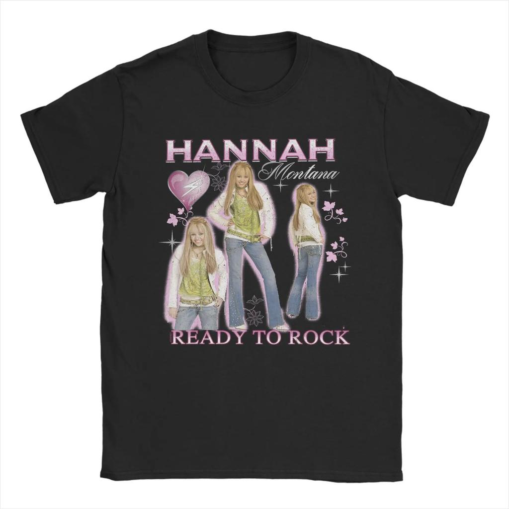 2026 Y2K Vintage Summer Hip Pop Hannah Montana 20th Anniversary TShirt Cotton Casual Print Tee Shirt for Women Unisex