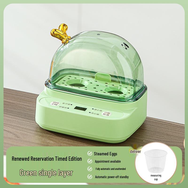 

Умная мини-яйцеварка 2024 года — автоматическое отключение, приготовление по таймеру, вместимость для одного человека, приготовление яиц на пару, домашнее использование. As Shown