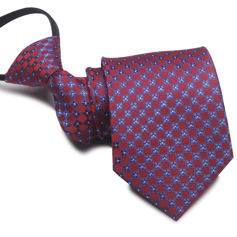 Mens Business Polyester Tie With Arrow Design And Zipper Closure For Office
