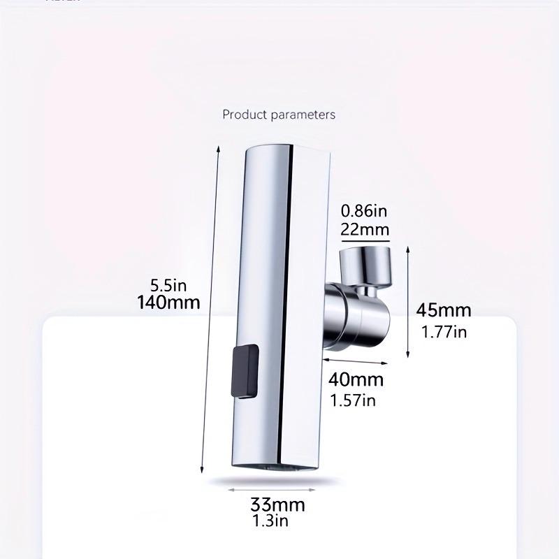 1/2pcs Easy Install Swivel Faucet Extender, 3-in-1 Spray Head for Sink, Upgrades Your Kitchen Tap, No Plumber Needed