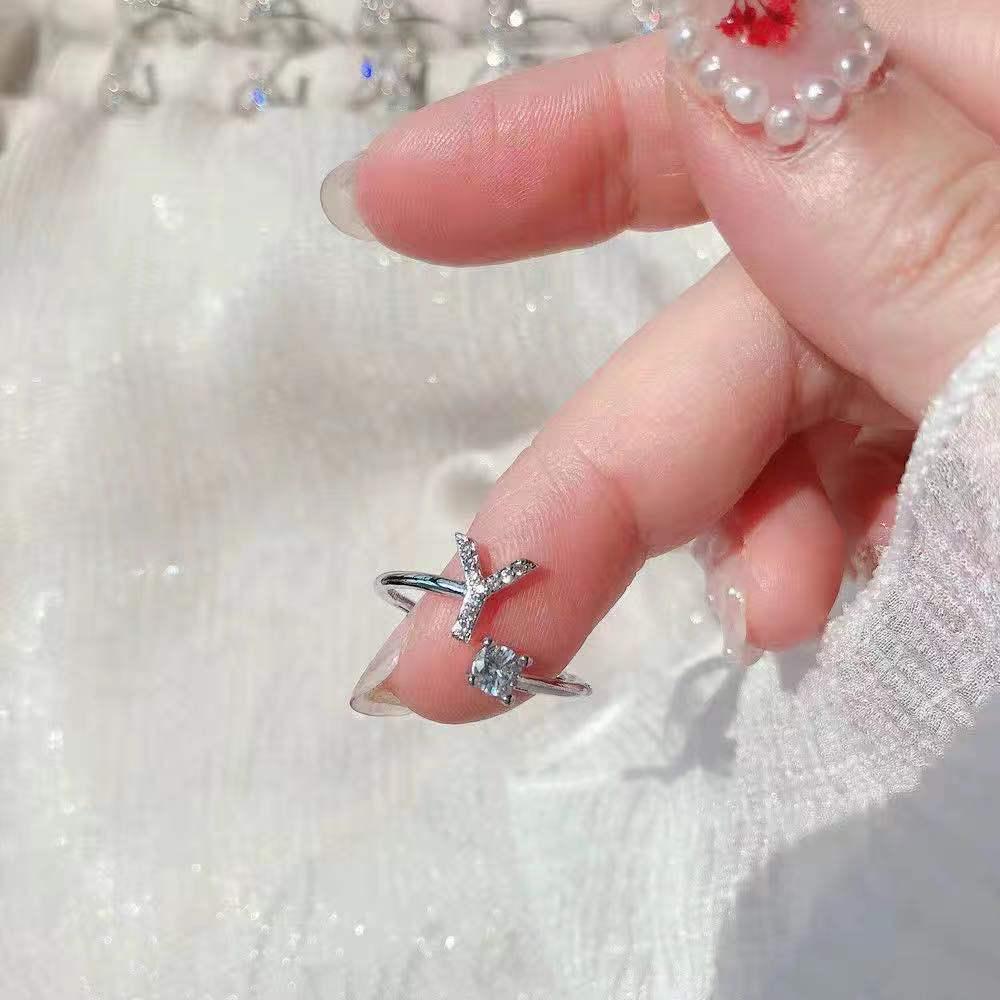 Adjustable Alphabet Rings: Trendy Japanese & Korean Student Accessories